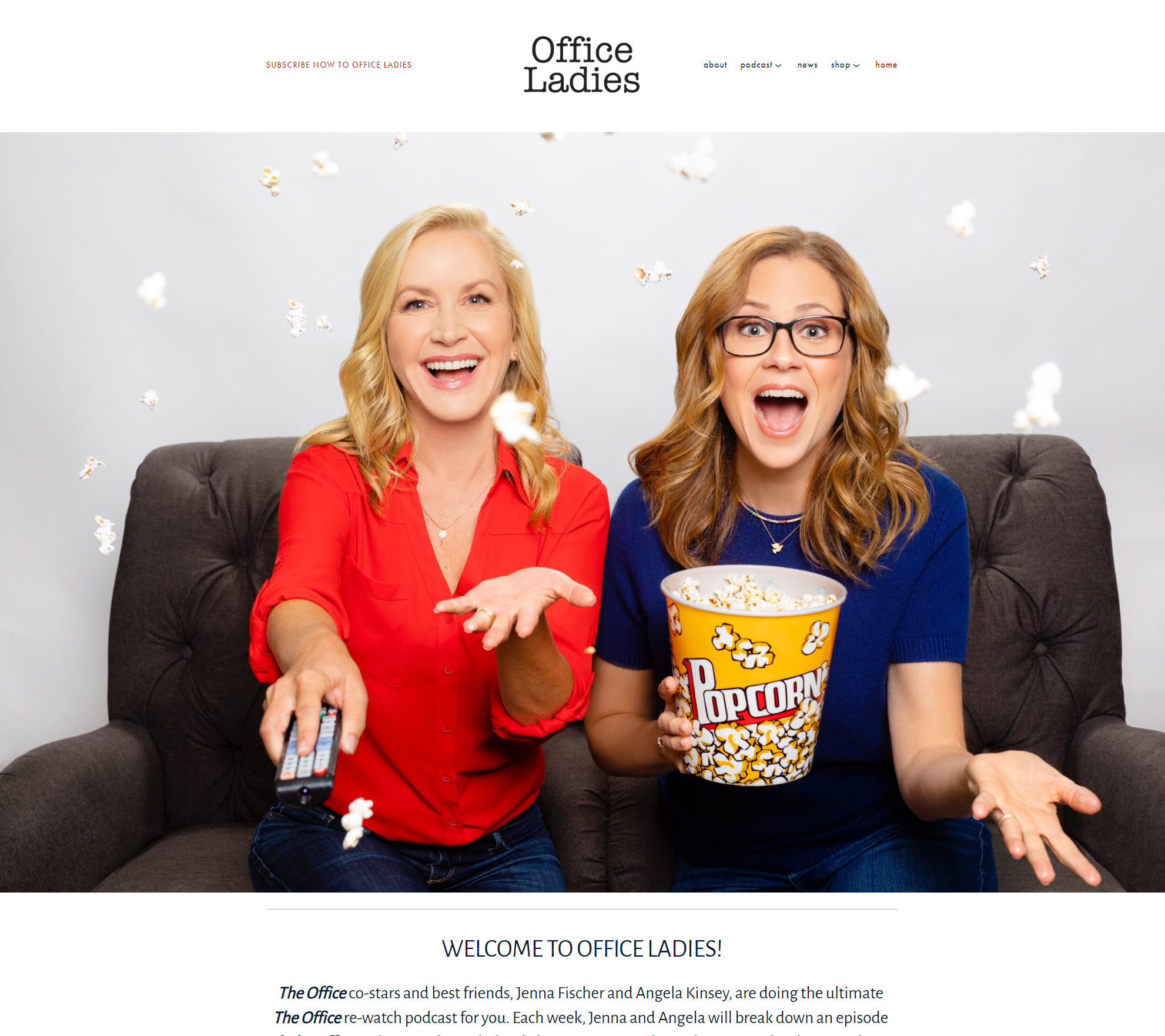 Office Ladies podcast website example